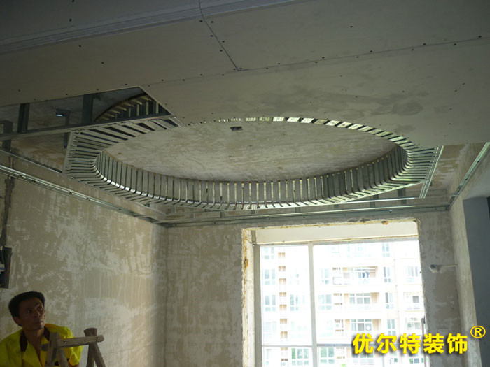 特殊輕鋼龍骨框架制作—餐廳半成品